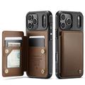 iPhone 17 Pro Max Caseme C22 Case RFID Card Wallet - Brown