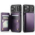 iPhone 17 Pro Max Caseme C22 Case RFID Card Wallet - Purple
