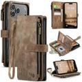 iPhone 17 Pro Max Caseme C30 Multifunctional Wallet Case - Brown
