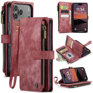 iPhone 17 Pro Max Caseme C30 Multifunctional Wallet Case - Red