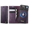 iPhone 17 Pro Max Caseme C49 2-in-1 Detachable Wallet Case - MagSafe Compatible, RFID - Purple