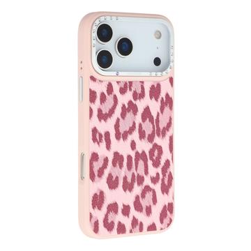 iPhone 17 Pro Max Jaucase Leopard Print Magnetic Hybrid Case - Pink