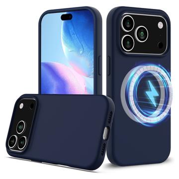 iPhone 17 Pro Max Liquid Silicone Case - MagSafe Compatible - Dark Blue
