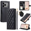 iPhone 17 Pro Max Luxury Quilted Wallet Case