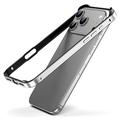 iPhone 17 Pro Max Metal Bumper with Raised Edges - Silver