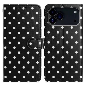 iPhone 17 Pro Max Polka Dot Pattern Wallet Case