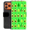 iPhone 17 Pro Max Premium Wallet Case - Avocado Pattern