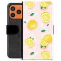 iPhone 17 Pro Max Premium Wallet Case - Lemon Pattern