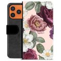 iPhone 17 Pro Max Premium Wallet Case - Romantic Flowers