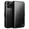 iPhone 17 Pro Max Qialino Classic Wallet Leather Case - Black