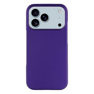 iPhone 17 Pro Max Rubberized Plastic Case - Purple