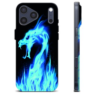 iPhone 17 Pro Max TPU Case - Blue Fire Dragon