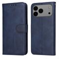 iPhone 17 Pro Max Wallet Case with Stand - Blue