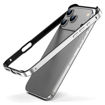 iPhone 17 Pro Metal Bumper with Raised Edges - Silver