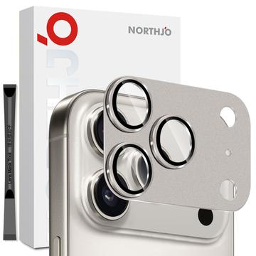 iPhone 17 Pro Northjo Full Protection Matte Metal and Tempered Glass Camera Lens Protector