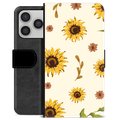iPhone 17 Pro Premium Wallet Case - Sunflower