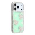 iPhone 17 Pro Sparkling Love and Pearl Hybrid Case