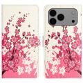 iPhone 17 Pro Style Series Wallet Case - Pink Flowers