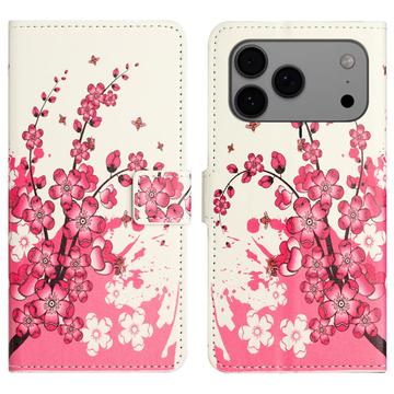 iPhone 17 Pro Style Series Wallet Case - Pink Flowers