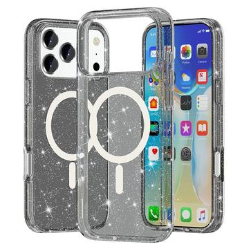 iPhone 17 Pro Stylish Glitter Series Hybrid Case - MagSafe Compatible