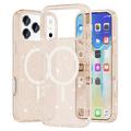 iPhone 17 Pro Stylish Glitter Series Hybrid Case - MagSafe Compatible - Gold