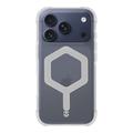 iPhone 17 Pro Tactical MagForce Hexagon Case - MagSafe Compatible - White / Transparent