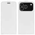 iPhone 17 Pro Vertical Flip Case with Card Slot - White