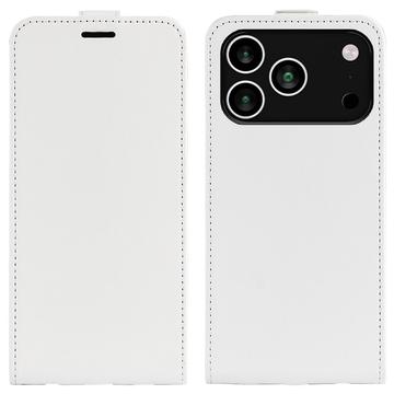 iPhone 17 Pro Vertical Flip Case with Card Slot - White