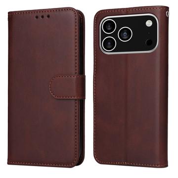 iPhone 17 Pro Wallet Case with Stand - Brown