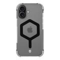 iPhone 17 Tactical MagForce Hexagon Case - MagSafe Compatible - Black / Transparent