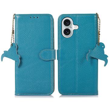 iPhone 17 Wallet Leather Case with RFID - Blue