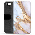 iPhone 5/5S/SE Premium Wallet Case - Elegant Marble