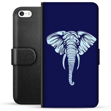iPhone 5/5S/SE Premium Wallet Case - Elephant
