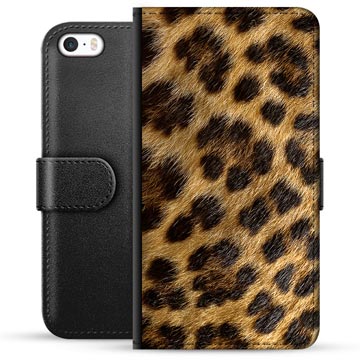 iPhone 5/5S/SE Premium Wallet Case - Leopard