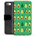 iPhone 5/5S/SE Premium Wallet Case - Avocado Pattern