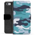 iPhone 6 / 6S Premium Wallet Case - Blue Camouflage