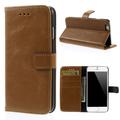 iPhone 6/6s Wallet Case with Magnetic Closure - Brown