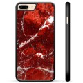 iPhone 7 Plus / iPhone 8 Plus Protective Cover - Red Marble