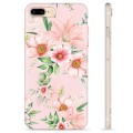 iPhone 7 Plus / iPhone 8 Plus TPU Case - Watercolor Flowers