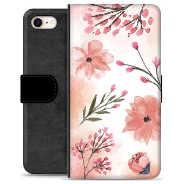 iPhone 7/8/SE (2020)/SE (2022) Premium Wallet Case - Pink Flowers