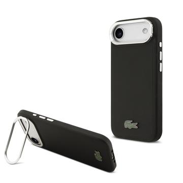 iPhone Air Lacoste Iconic Petit Pique Camera Stand Case - MagSafe Compatible - Black