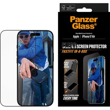 iPhone Air PanzerGlass Ultra-Wide Fit m. FastFit In-A-Box Panzerglas - 9H - Schwarzer Rand