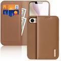 iPhone 16e Dux Ducis Hivo Wallet Leather Case - Brown