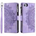 iPhone 16e Mandala Series Wallet Case - Purple