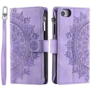 iPhone 16e Mandala Series Wallet Case - Purple