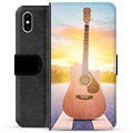 iPhone X / iPhone XS Premium Wallet Case - Guitar