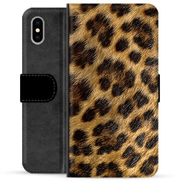 iPhone X / iPhone XS Premium Wallet Case - Leopard