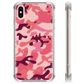 iPhone X / iPhone XS Hybrid Case - Pink Camouflage