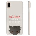 iPhone X / iPhone XS TPU Case - Angry Cat