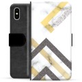 iPhone X / iPhone XS Premium Wallet Case - Abstract Marble